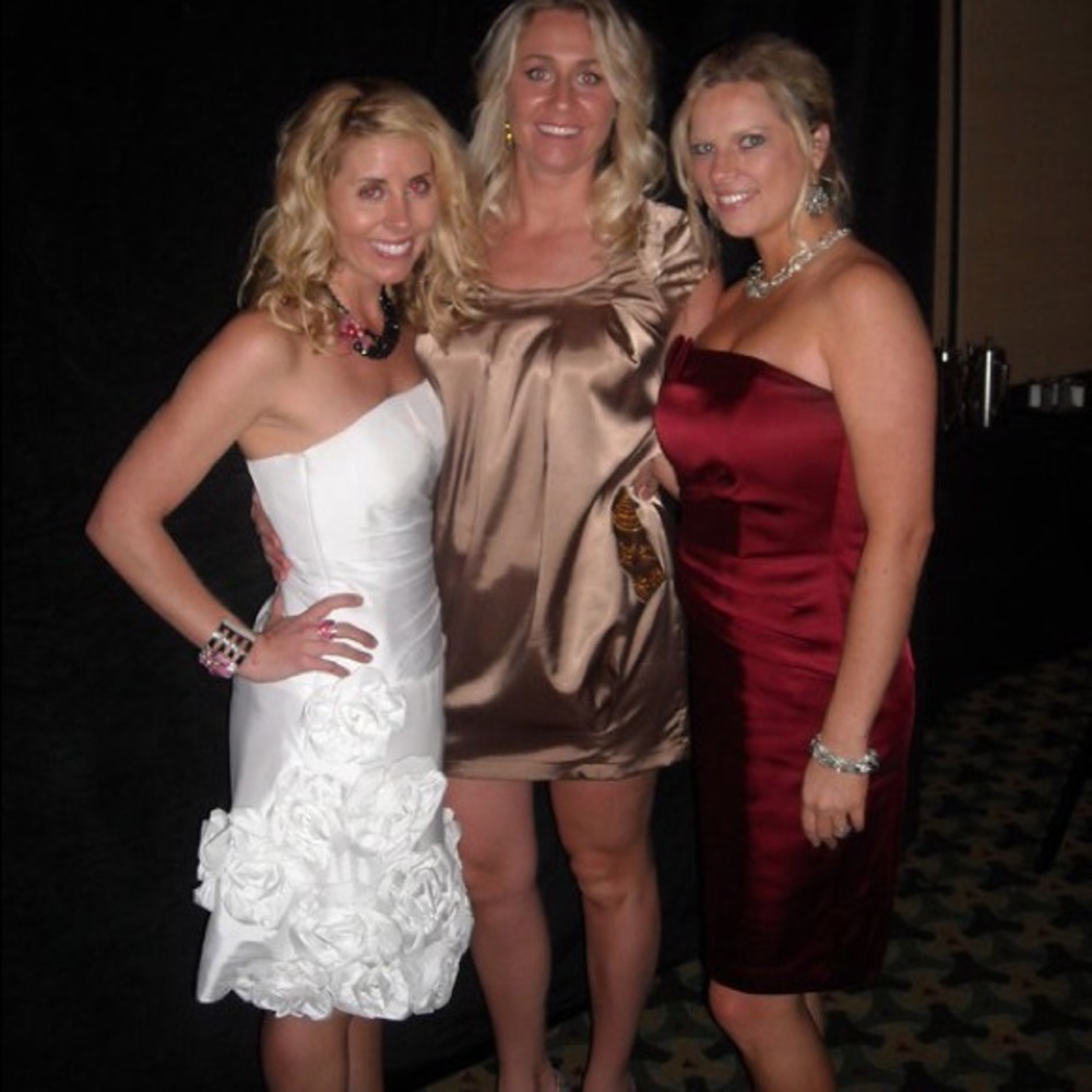 Derby Dress or rehearsal  dress for a wedding.